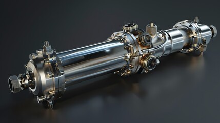 Wall Mural - A realistic 3D render of a sidebyside fuel vapor transducer