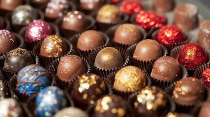 Gourmet candy or specialty chocolate bonbons