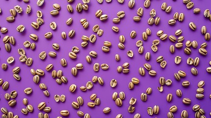 Grain beans on a purple backdrop