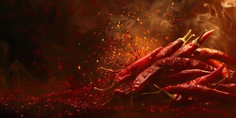 Poster - Toasted Red Peppers with Chili Dust