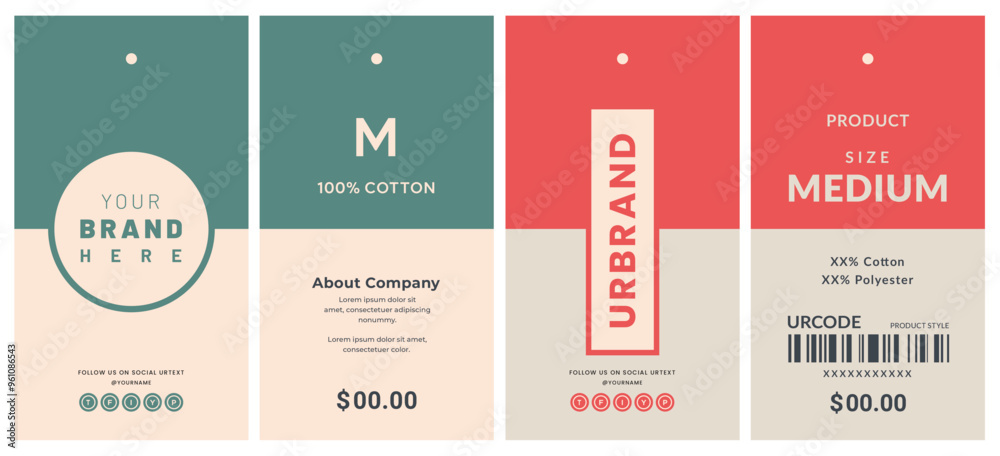 Price Label Example Simple minimal hang tag with price tag design for all types of product ...