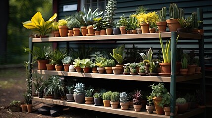 Sticker - Different potted plants and seedlings