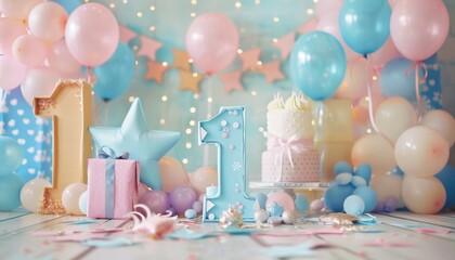 Joyful Celebrations: An Abundance of Balloons, Gifts, and Cake Smash Delights for a Year of Festivit