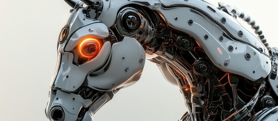 Poster - 3D rendered robotic horse character