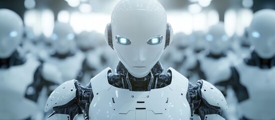 Aufkleber - Integration of robotics and AI in chatbots showcases the evolution of technology enhancing its capabilities as a pivotal resource in the digital era