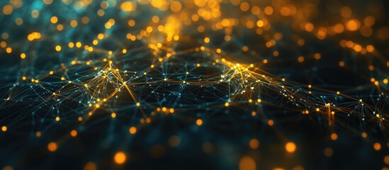 Poster - Abstract background illustrating the concept of a communication network