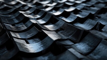 Poster - Textured surface of dark metal