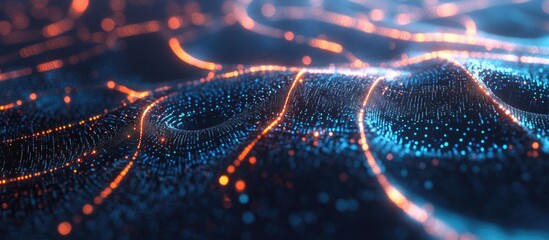 Poster - Abstract representation of artificial intelligence in a technological web environment Virtual concept illustration