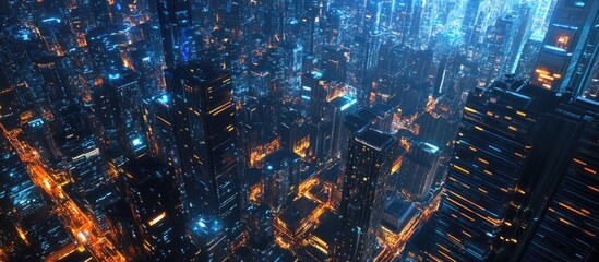 Poster - Contemporary urban environment and communication systems Intelligent city Technological evolution