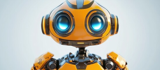Poster - Cartoon Robot Illustration Featuring a Humorous Character