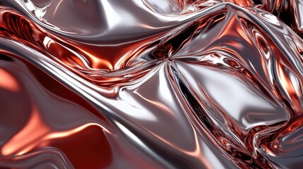 Poster - Distorted metal 3D rendering