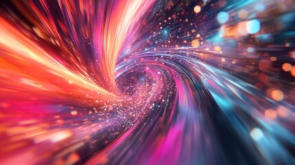 Poster - Colorful abstract background with dynamic motion blur effects