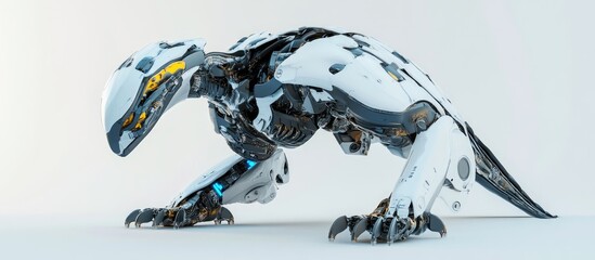 Poster - Futuristic raptor inspired robot in a 3D illustration