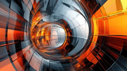 Poster - Abstract 3D rendered composition for design purposes