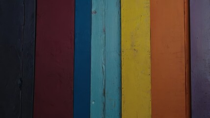 Wall Mural - colorful wooden background