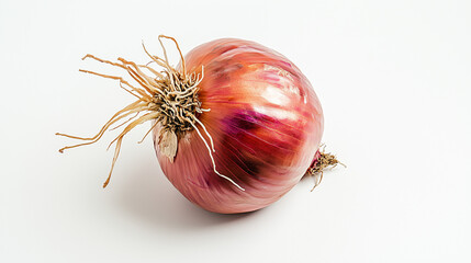 onion on a table, red onion isolated on white, red onion bulb 