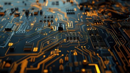 Poster - Close-Up of a Circuit Board