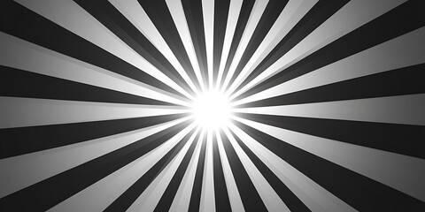 Wall Mural - Abstract starburst black and white lines background