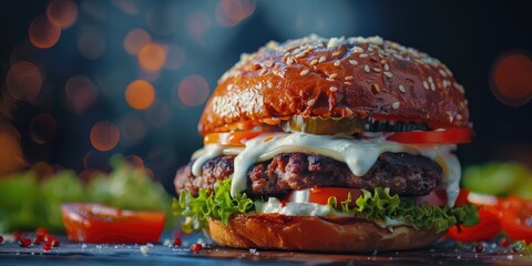 Wall Mural - Cemita Sandwich with Cheese Variants from Traditional Cuisine