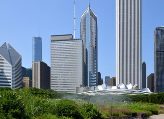 Skyline in Downtown Chicago, Illinois