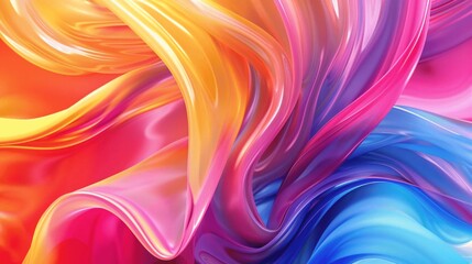 Poster - Abstract Colorful Swirls   Liquid Texture Background