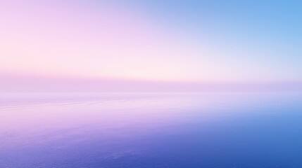 Wall Mural - A beautiful blue ocean with a pink sky in the background