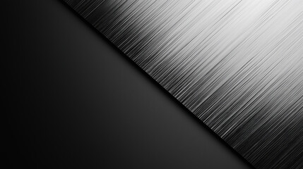 Poster - A black and silver background with a white line