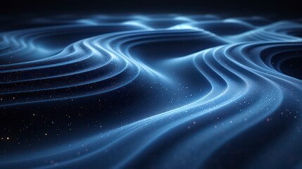 abstract wavy blue lines