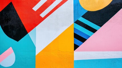 Wall Mural - Abstract Geometric Wall Art