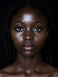 © senyumanmu - Close up Portrait of a Young Black Woman with Braids