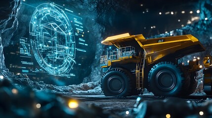 Poster - holographic visualization of a digitally enabled smart mining featuring advanced iot powered equipme