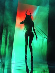 Wall Mural - woman demon