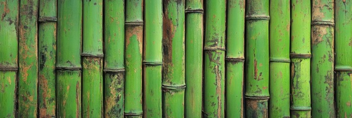 Wall Mural - A Beautiful and Vibrant Green Bamboo Wall Texture Perfect for Natural and Calming Designs