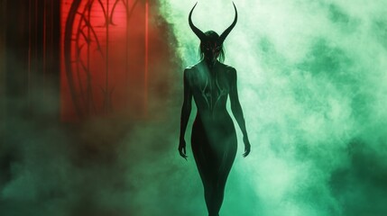 Canvas Print - woman demon