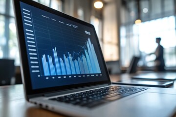 Poster - Financial Data Analysis on Laptop