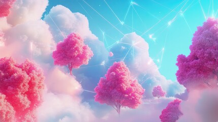 Poster - Dreamy Pink Sky