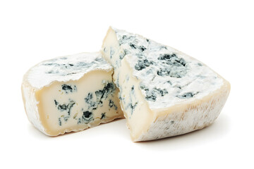 Sticker - Blue cheese dor blue or roquefort isolated on white background