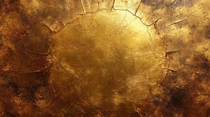 Wall Mural - golden texture used as background, golden surface, wall