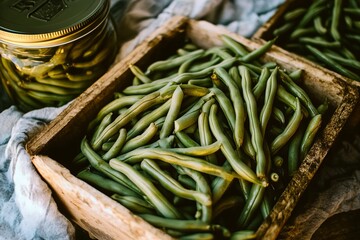 give me picture of canning green beans like this one