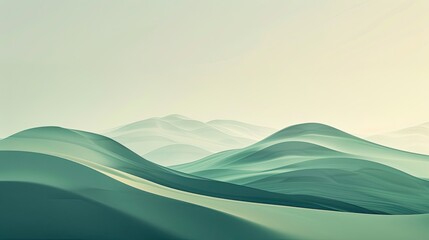 Smooth gradient from green to mint with textures and light effects