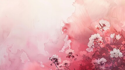 Soft pink background with a gradient from deep rose and subtle light effects for a warm feel