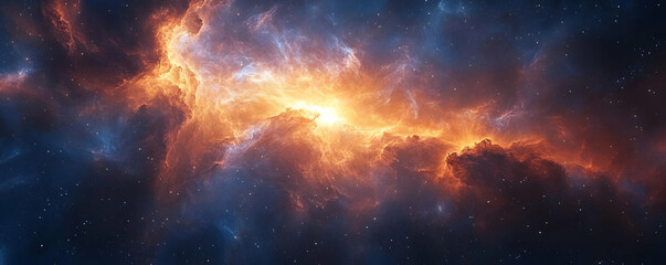 Wall Mural - Cosmic Clouds Abstract Background