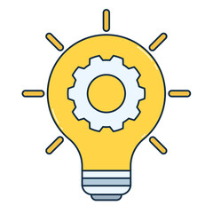 Teamwork business innovation bulb symbol icon