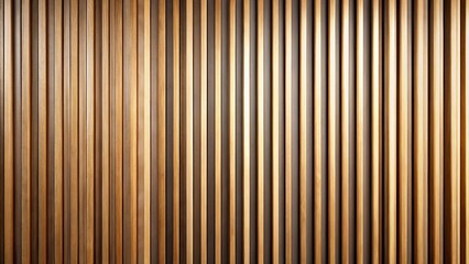 Canvas Print - asymmetrical wooden slat wall with highlights