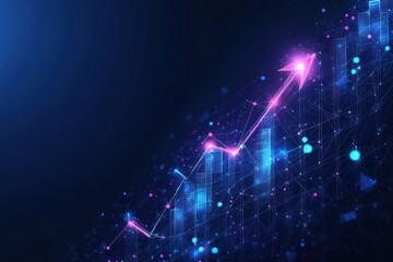 Poster - Upward Trend, Digital Growth Illustration