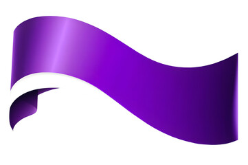 A purple banner for sale offers and marketing promotions, isolated on a transparent background.