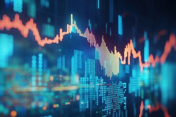 Poster - Abstract Financial Data Visualization