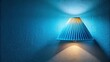 © methinee - Background wall and homemade paper blue lamp