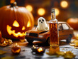 © FranKissStudio - Ghost causing trouble driving drunk on halloween night