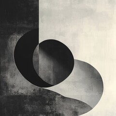 Poster - Black and White Abstract